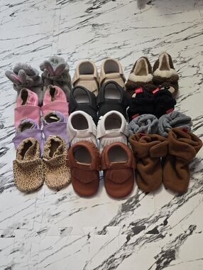 12-18 & 18-24 Baby Shoes. 12 Pairs In Total